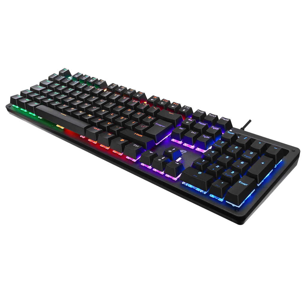 ACER eMachines, EAK104, Siyah, USB Kablolu, RGB Backlight, RED Mekanik Switch, Türkçe Q, 104 Tuşlu, Gaming Klavye