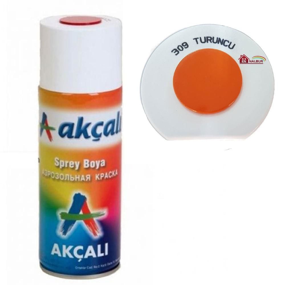 Akçalı Sprey Boya 400 Ml 309 Turuncu - Bulutretail