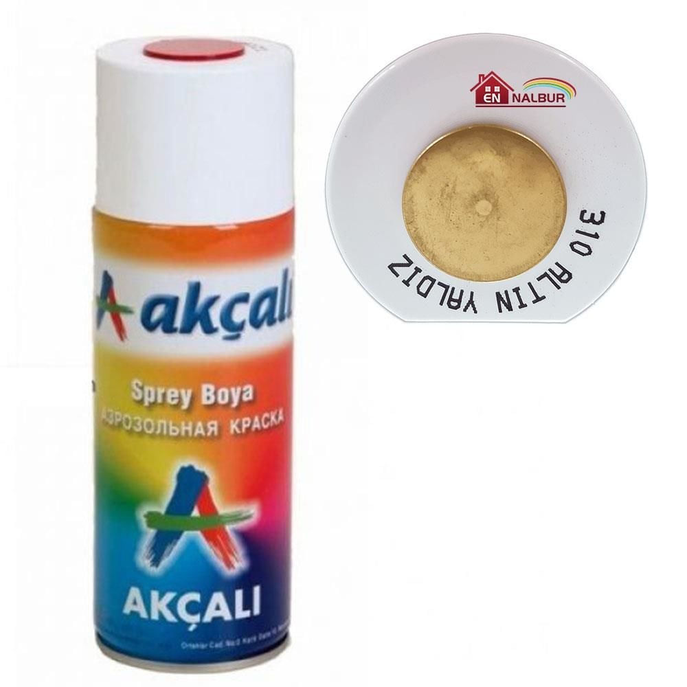 Akçalı Sprey Boya 400 Ml 310 Altın Yaldız - Bulutretail