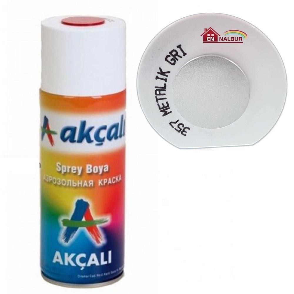 Akçalı Sprey Boya Metalik Gri 400 Ml - Yüksek Kalite ve Dayanıklılık - Bulutretail
