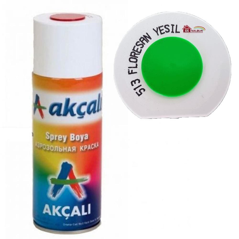 Akçalı Sprey Boya 400 Ml 513 Florasan Yeşil - Bulutretail