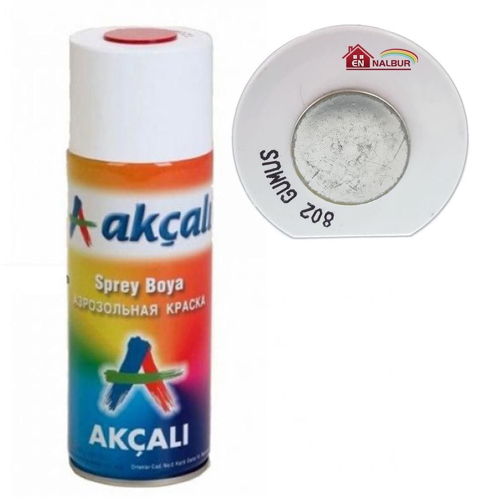 Akçalı Sprey Boya 400 Ml 802 Gümüş - Bulutretail