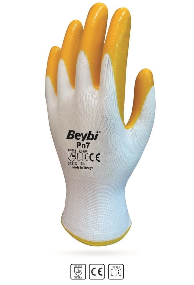 Beybi Pn7 No:9 Sarı Nitril Eldiven - Bulutretail