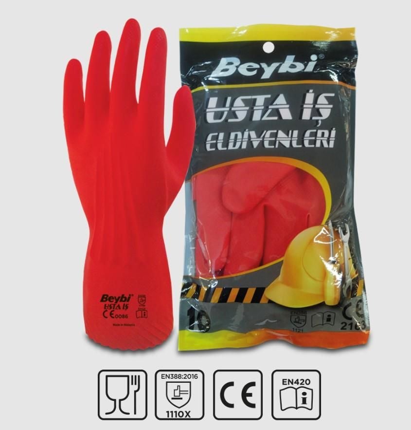Beybi Usta İş Lateks Eldiven No:10 - Bulutretail