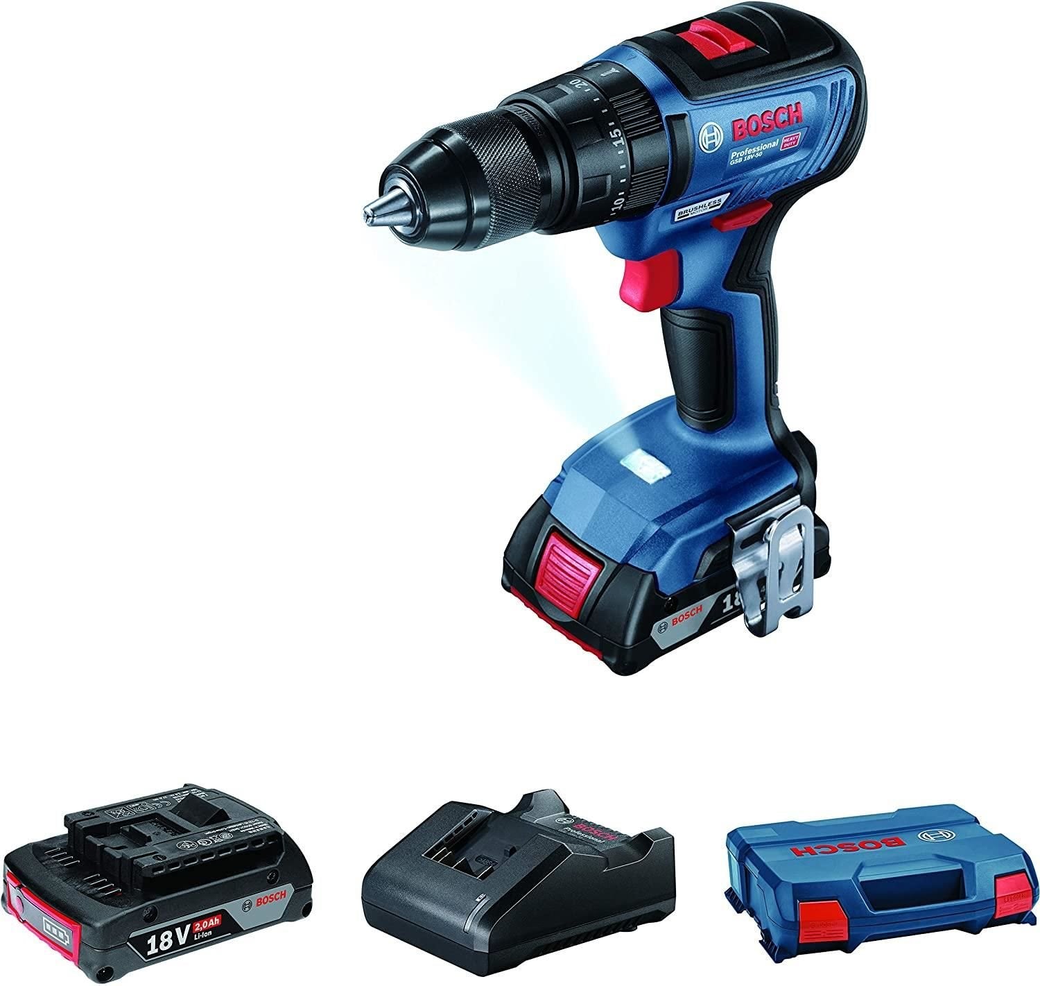 Bosch Gsb 18V50 Professional Akülü Darbeli Vidalama - Bulutretail