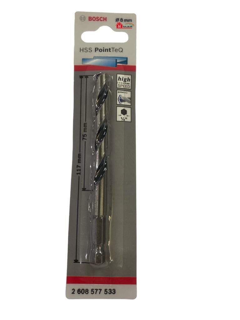 Bosch Pointteq Altıgen Şaftlı Hss Matkap Ucu 8 Mm