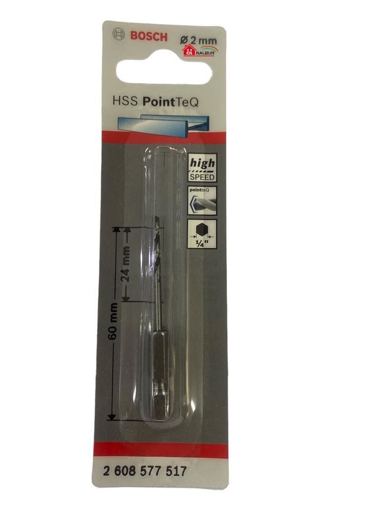 Bosch Pointteq Altıgen Şaftlı Hss Matkap Ucu 2 Mm