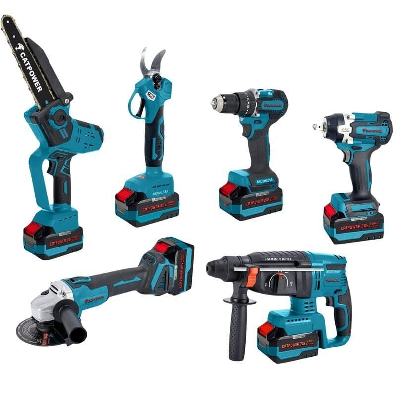Cat Power 1560 Kömürsüz Makine Seti 6 Parça - Bulutretail