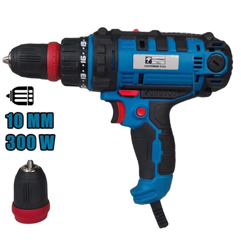 Cat Power 5323 Darbesiz Tork Ayarlı Matkap 300 Watt - Bulutretail
