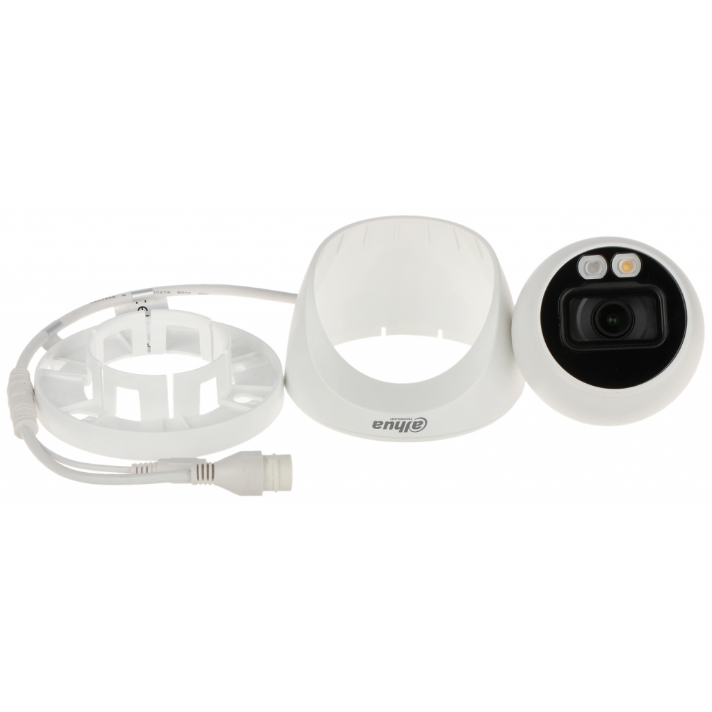 DAHUA  IPC-HDW2249T-S-IL, 2Mpix, Full Color, 2,8mm Lens, H265+, 30Mt Gece Görüşü, IP67, Dahili Mikrofon, PoE Dome IP Kamera