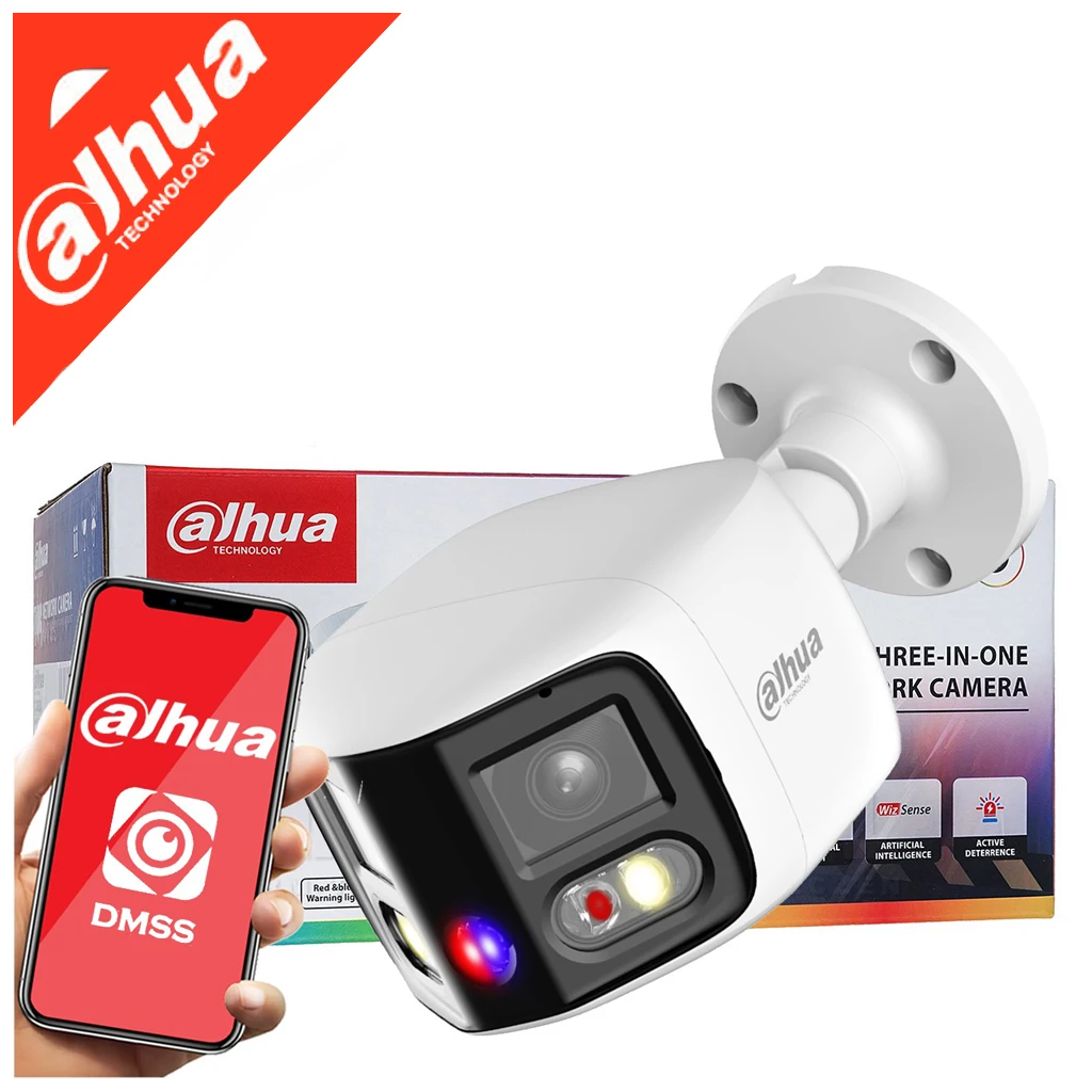 DAHUA  IPC-PFW3849S-A180-AS-PV, 2X4Mpix, 2,8mm Lens,H265+, 25Mt Gece Görüşü, IP67, Dahili Mikrofon, TiOC Duo Süper Geniş Açı Bullet Ip Kamera