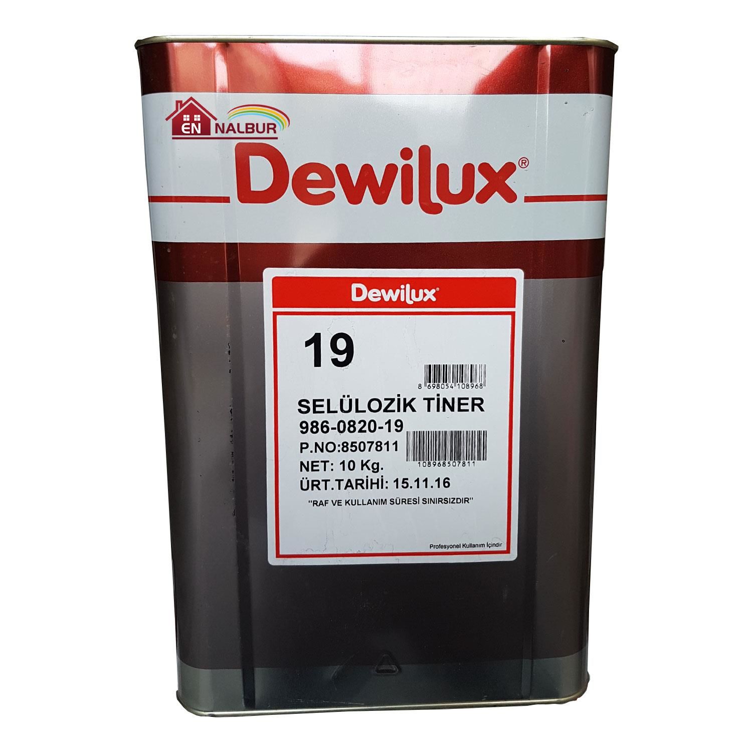 Dewilüx Selülozik Tiner 10 Kg (12 Litre) - Bulutretail