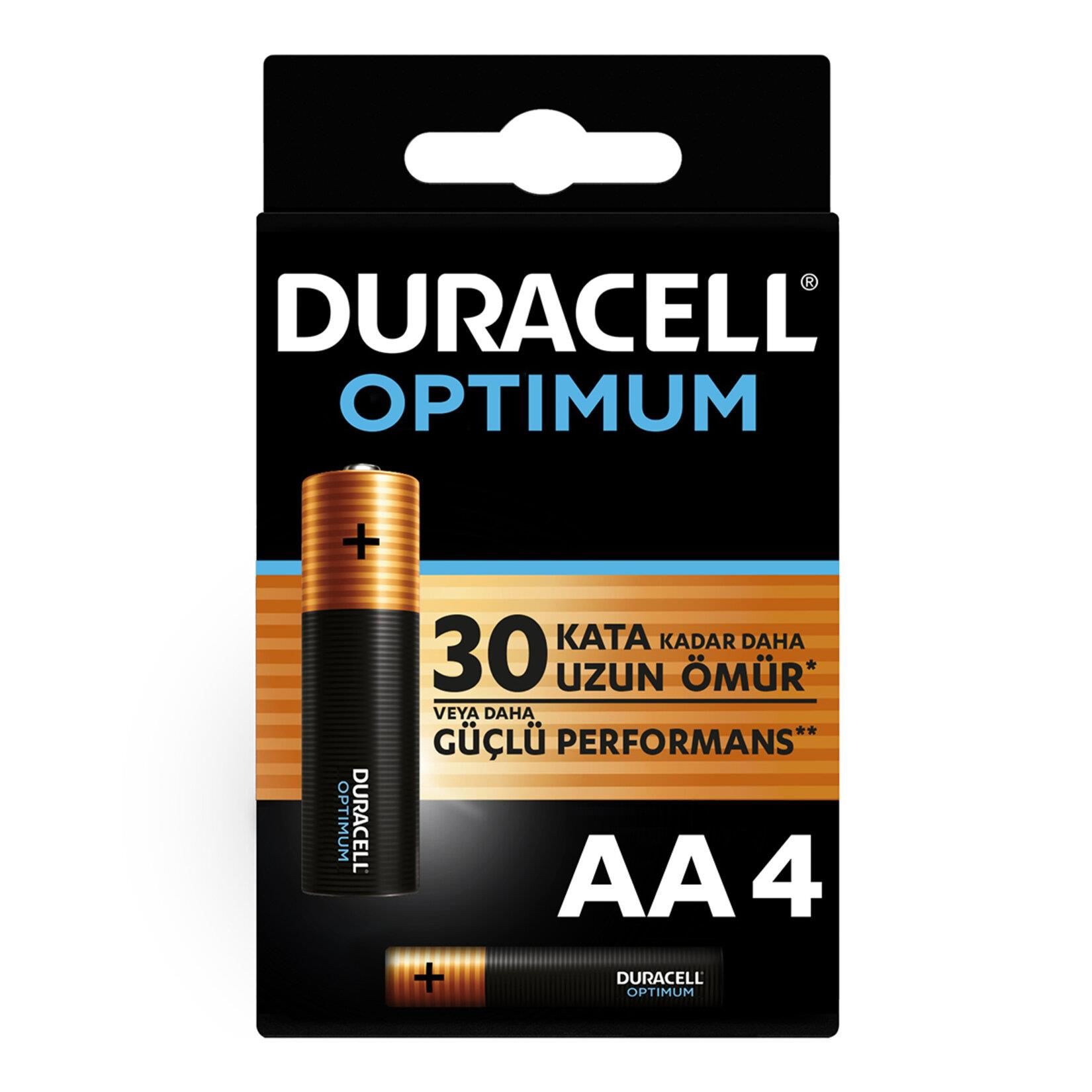 Duracell Optimum Alkalin Pil Aa 4' Lü Paket - Bulutretail