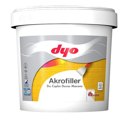 Dyo Akrofiller Dış Cephe Macunu 4,5 Kg Beyaz - Bulutretail