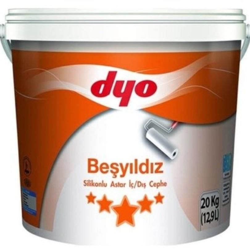 Dyo Beşyıldız Silikonlu İç Dış Astar 20 Kg Beyaz - Bulutretail