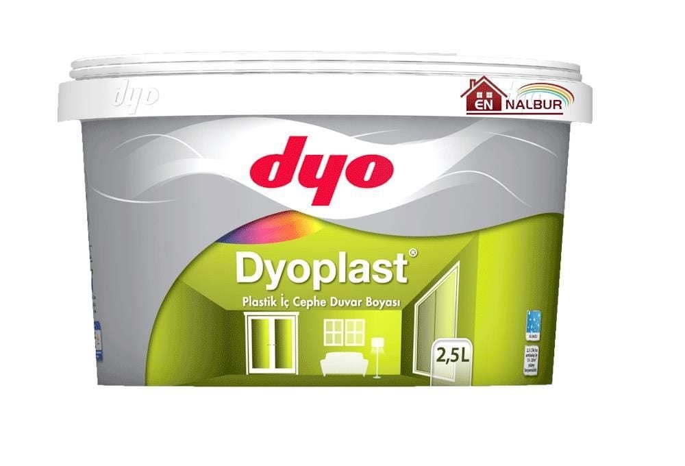 Dyo Dyoplast Plastik İç Cephe Boyası 2,5 Litre Siyah - Bulutretail