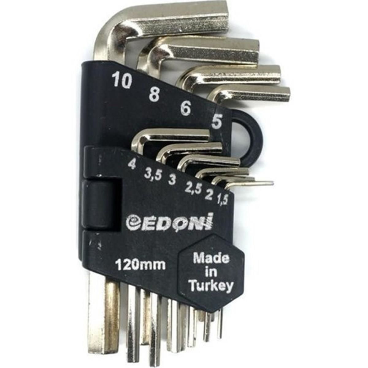 Edoni Eas 120 Nikel Allen Seti 10 Parça - Bulutretail