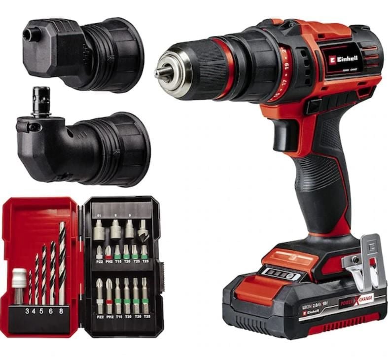 Einhell TeCd 18/45 3X Li̇I +22 (1X2,0 Ah) Akülü Vidalama Set - Bulutretail