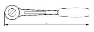 Elta 1514 1/2' Cırcır Kol 250 Mm - Bulutretail