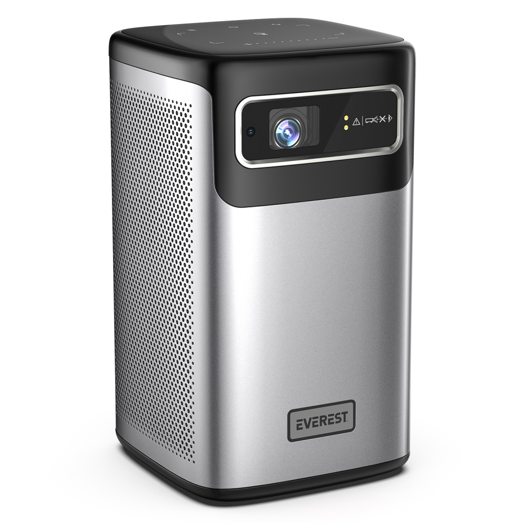 EVEREST PJ-DLP21, 180 LED Lümen, 4K Destekli, 1xType-C, 1xHDMI, 1xUSB, WiFi, Bluetooth, 30.000 Saat Led Ömrü, 2x5W Speaker, 8000mAh Batarya, Taşınabilir, Android 9.0, 4K Projeksiyon Cihazı - Bulutretail