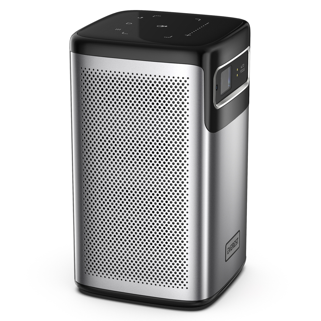 EVEREST PJ-DLP21, 180 LED Lümen, 4K Destekli, 1xType-C, 1xHDMI, 1xUSB, WiFi, Bluetooth, 30.000 Saat Led Ömrü, 2x5W Speaker, 8000mAh Batarya, Taşınabilir, Android 9.0, 4K Projeksiyon Cihazı - Bulutretail