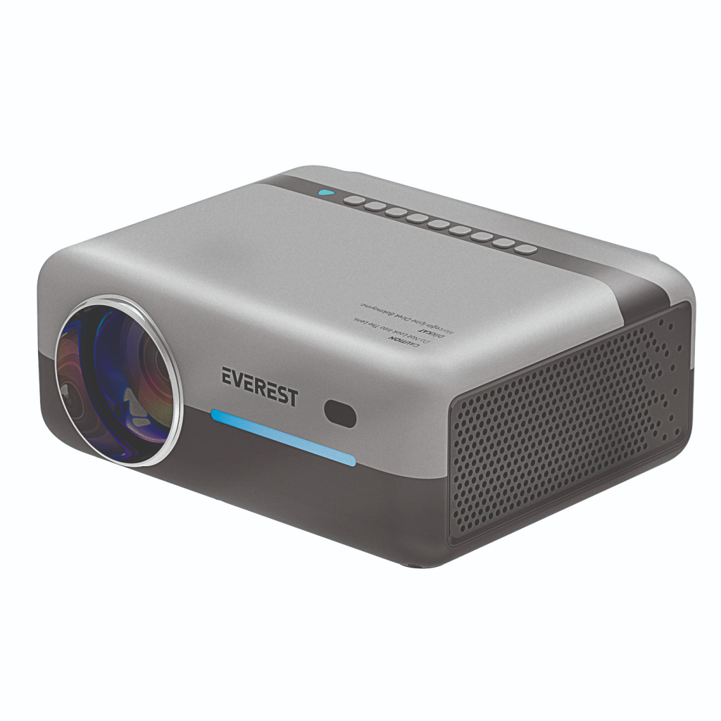 EVEREST PJ03, 300 LED Lümen, 1920X1080, 2xHDMI, 1xUSB, TF Soket, WiFi, Bluetooth, 30.000 Saat Led Ömrü, 3W Speaker, Android 9.0, FULL HD Projeksiyon Cihazı - Bulutretail
