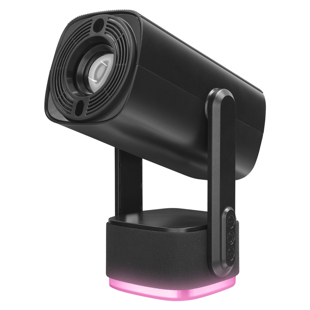 EVEREST PJ08, Siyah, 150 LED Lümen, 1280x720, 1xHDMI, 1xUSB, WiFi, Bluetooth, 30.000 Saat Led Ömrü, 6W Speaker, 5200mAh Batarya, Taşınabilir, Android 11, 4K Destekli Projeksiyon Cihazı - Bulutretail