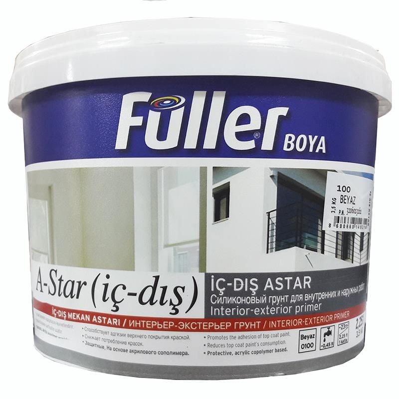 Füller AStar İç Dış Cephe Astar 3,5 Kg Beyaz - Bulutretail