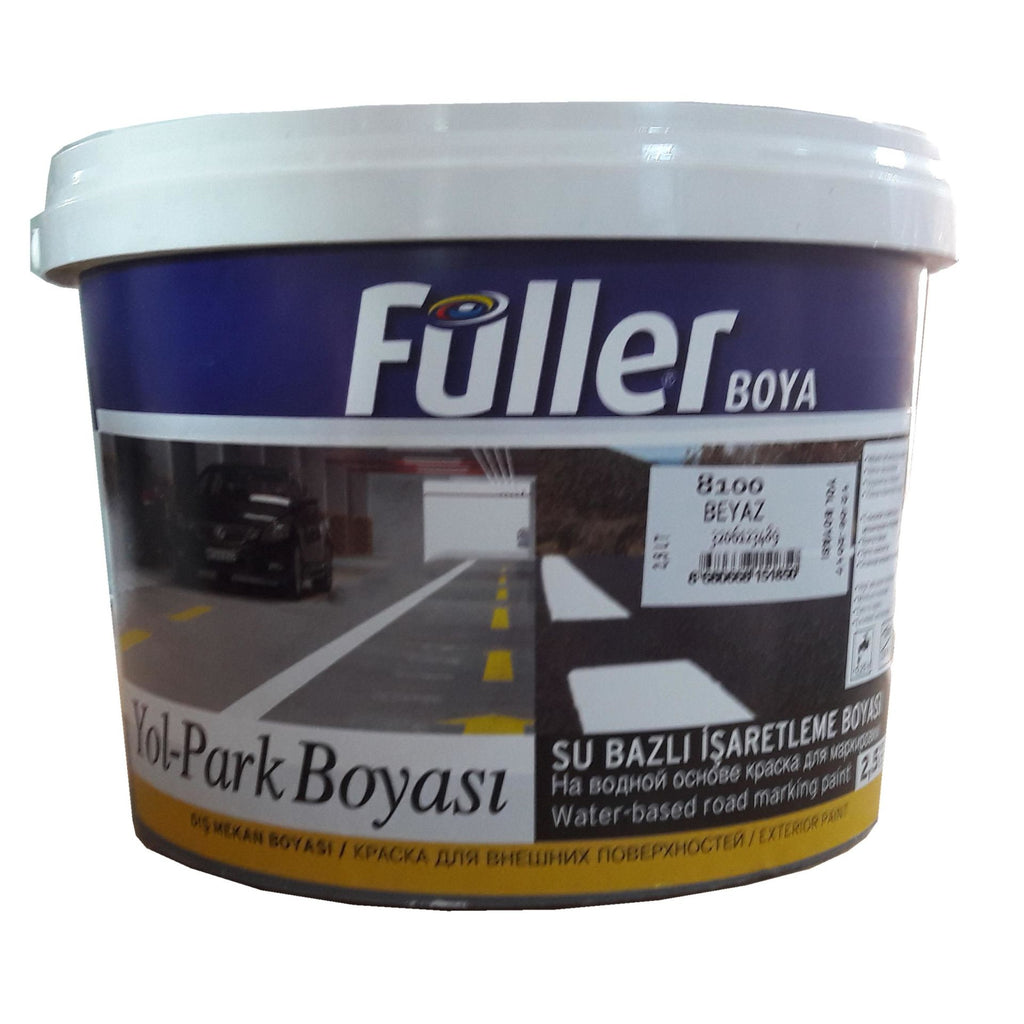 Füller Beyaz Yol Çizgi Boyası 2,5 Litre Su Bazlı - Bulutretail