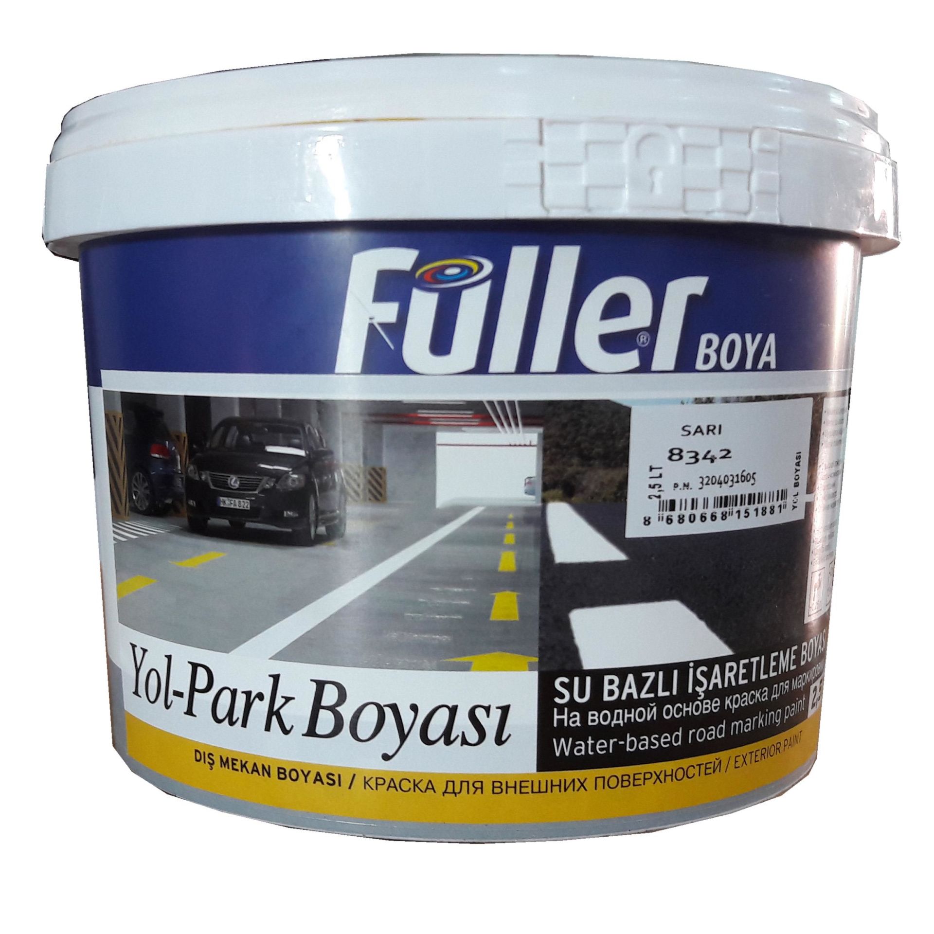 Füller Sarı Yol Çizgi Boyası 2,5 Litre Su Bazlı - Bulutretail