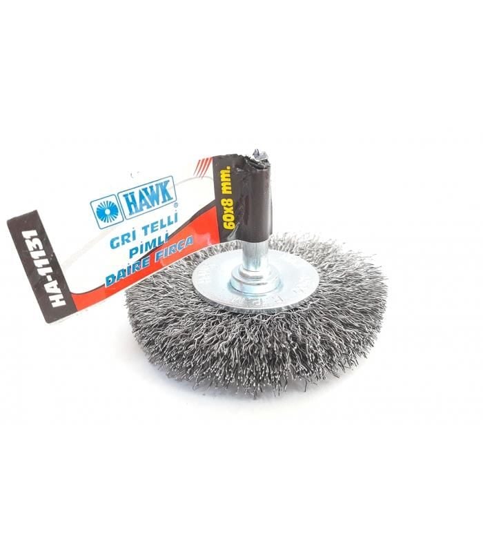 Hawk Ha11131 Pimli Gri Tel Daire Fırça 60X8 Mm