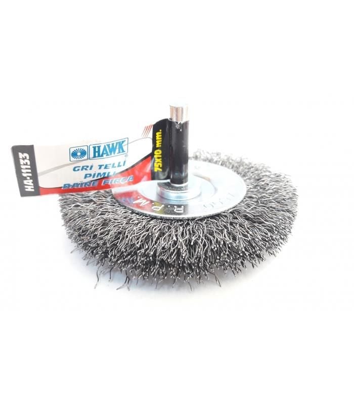 Hawk Ha11133 Pimli Gri Tel Daire Fırça 75X10 Mm