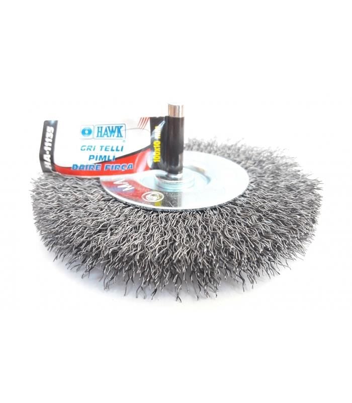 Hawk Ha11135 Pimli Gri Tel Daire Fırça 100X10 Mm