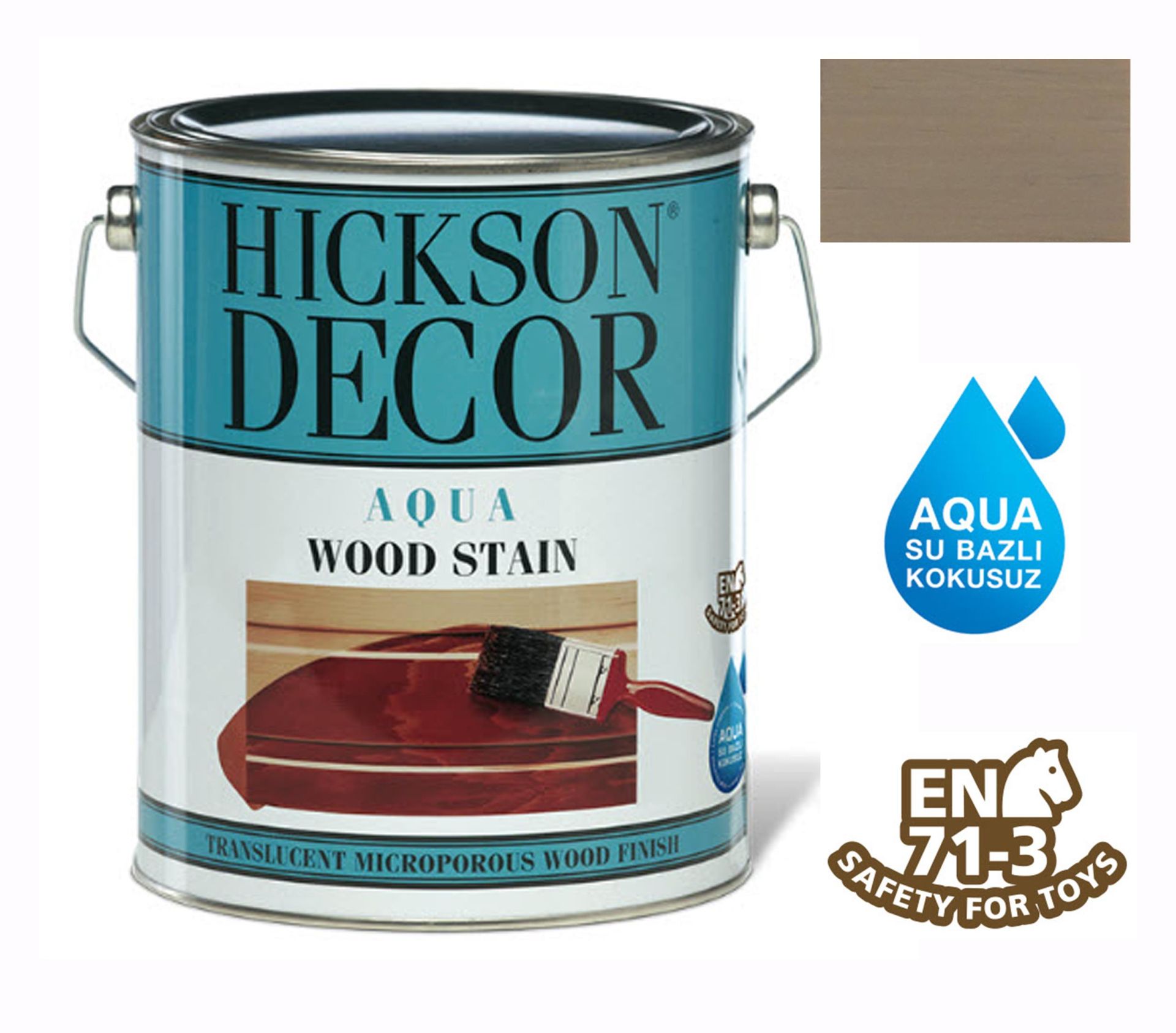 Hickson Decor Aqua Su Bazlı 2,5 Lt Warm Grey - Bulutretail