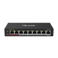 HILOOK NS-0109P-60(B), 8 Port, Megabit, PoE 60W, 1 Port Megabit Uplink, Long Range 250Metre, Yönetilemez, Masaüstü Switch