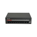 HILOOK NS-0110MP-60, 8 Port, Megabit, PoE 60W, 2 Port Megabit Uplink, Yönetilemez, Masaüstü Switch