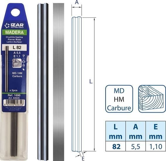 İzar Planya Bıçağı 82 Mm 1 Çift - Bulutretail
