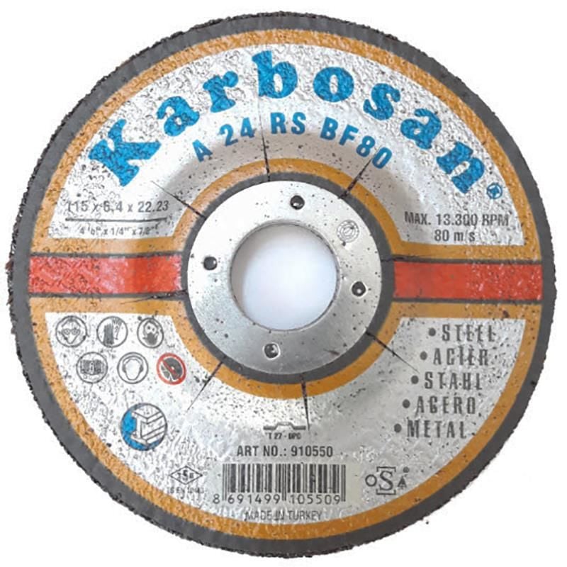 Karbosan Metal Taşlama Diski 115X6,4X22,23