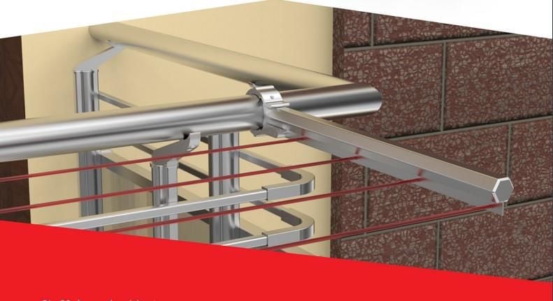Koral Sabit Alüminyum Balkon Çamaşır Kurutmal Askılığı - Bulutretail