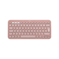LOGITECH K380S, Pebble Keys 2,  Rose, 920-011861, Bluetooth, Türkçe, Q, Multimedya, Mini Klavye