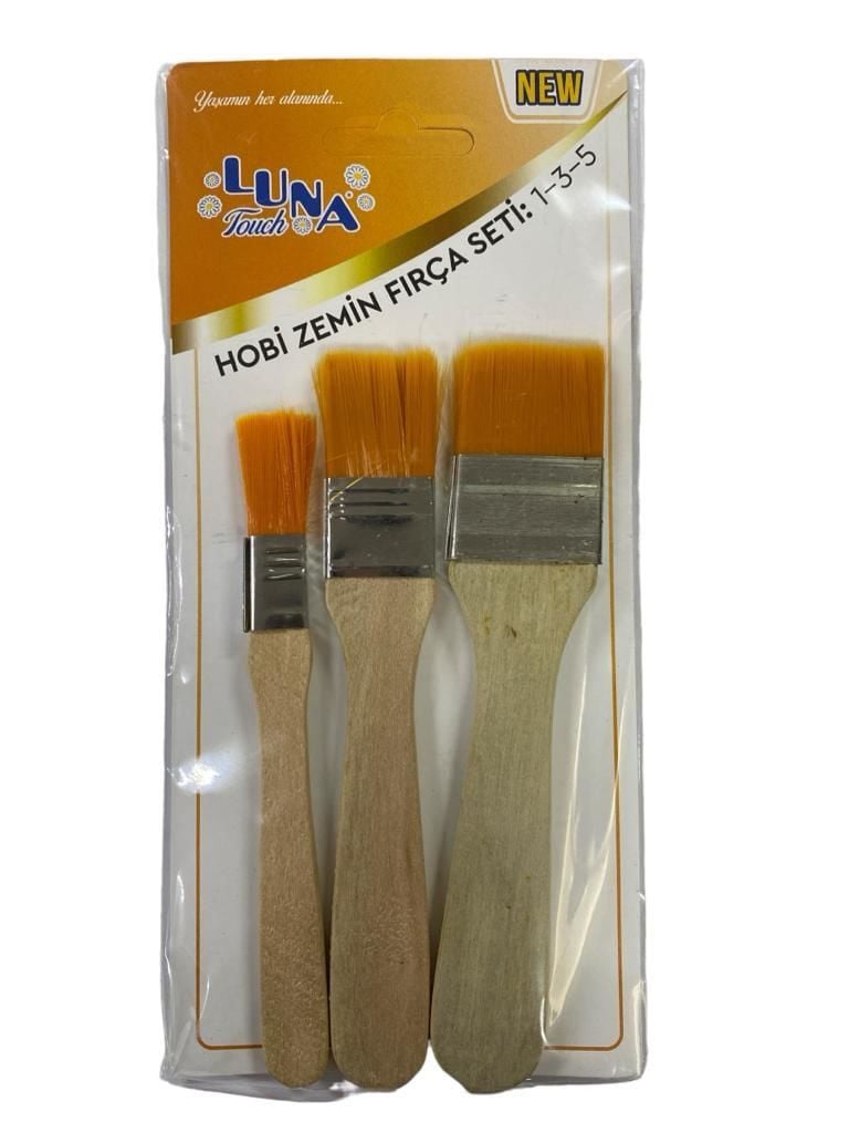 Luna Zemin Fırça Seti 135 No 3 Parça - Bulutretail