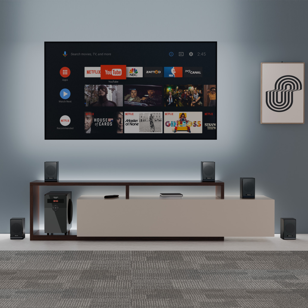 MIKADO MD-582BT, 110W, 5+1, Masaüstü, USB/SD/FM/Bluetooth, Siyah Kasa, Ev Sinema Sistemi
