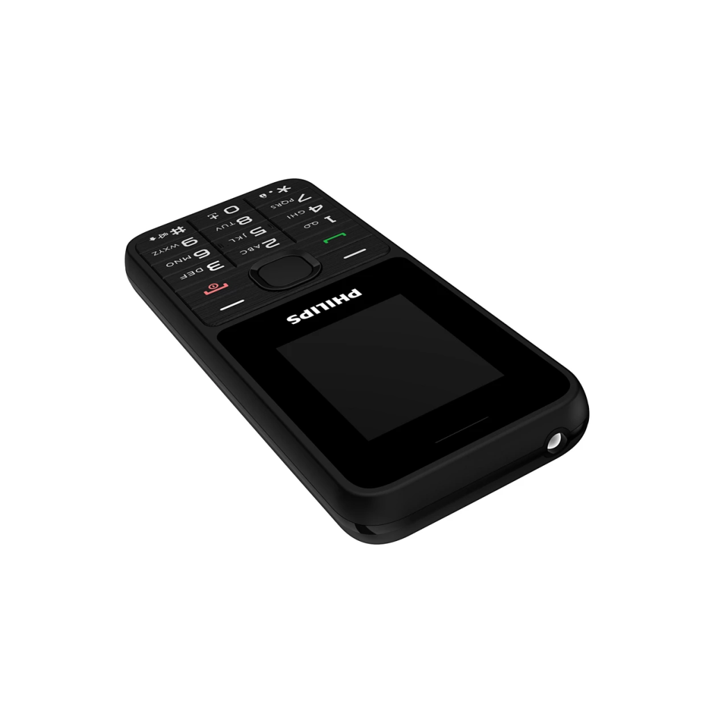PHILIPS Xenium E2125, 32Mb, Siyah, 32Mb Ram, 1,77inc Ekran, 4G Çift Sim Desteği, FM Radyo, 1700mAh Pil, El Feneri, Türkiye KVK Garantili