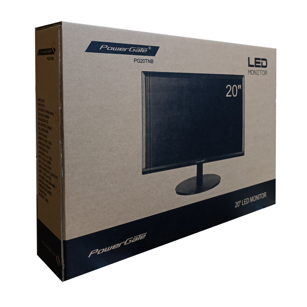 POWERGATE PG20TNB, 20&amp;quot;, 5ms, 75Hz, 1600x900, D-Sub, HDMI, TN LED Monitör