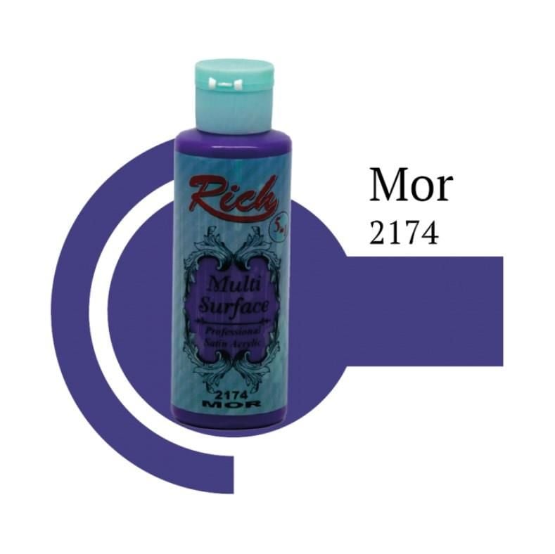 Rich Multi Surface 2174 Mor Akrilik Boya 120 Cc - Bulutretail