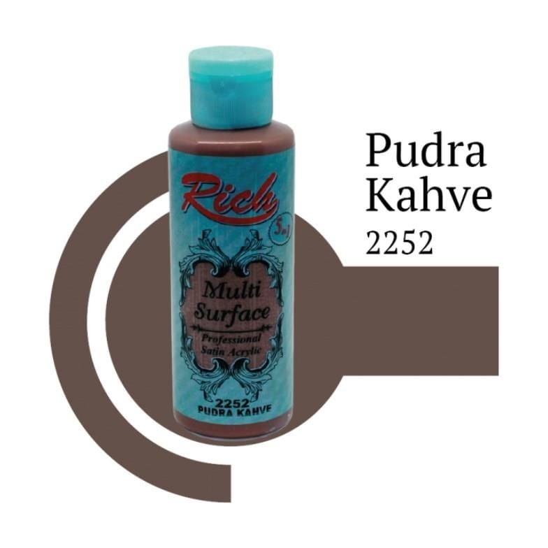 Rich Multi Surface 2252 Pudra Kahve Akrilik Boya 120 Cc - Bulutretail