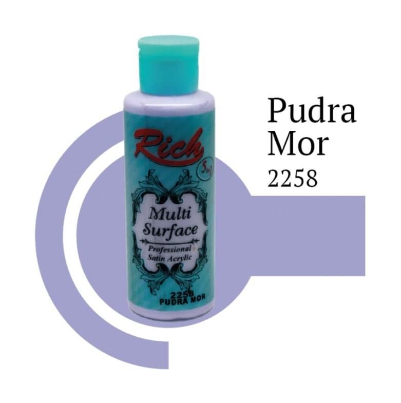 Rich Multi Surface 2258 Pudra Mor Akrilik Boya 130 Cc - Bulutretail