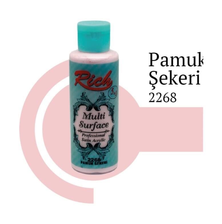 Rich Multi Surface 2268 Pamuk Şekeri Akrilik Boya 120 Cc - Bulutretail