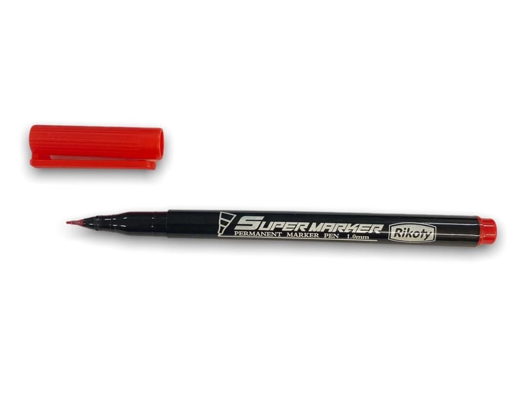 Rikoty G0921 Kırmızı 1 Mm Uçlu Süper Marker Kalem - Bulutretail