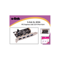 S-LINK SL-3EX6 PCI Express TO USB 3.0  x4 Port Kart